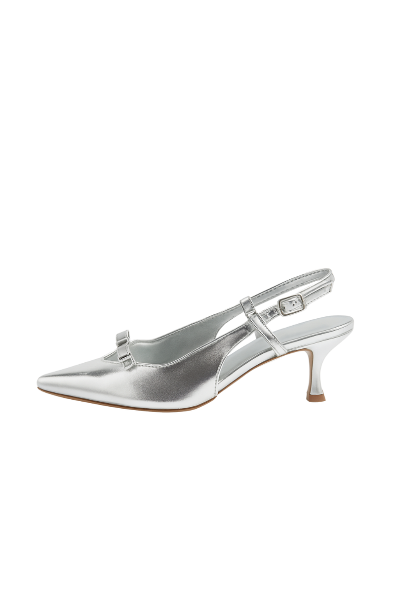 Sling back kitty heel